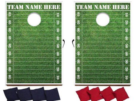 Custom Team Football Cornhole Bag Toss Game For Cheap