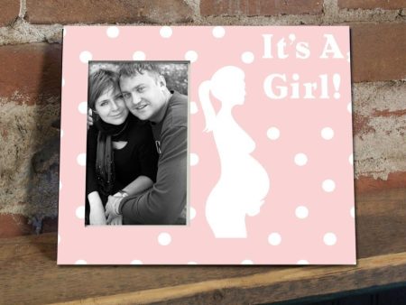 It s a Girl! Pregnant Mother Picture Frame #1 For Cheap