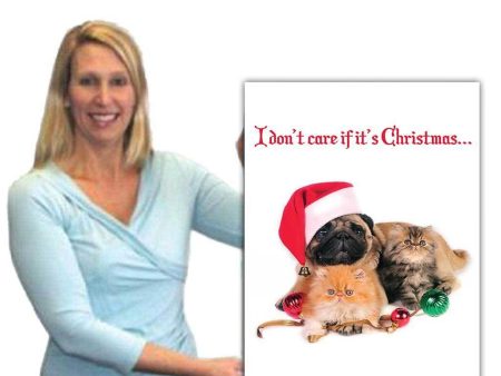 2  Giant Custom Christmas Pets Greeting Card Online Sale