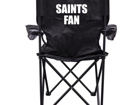 Saints Fan Black Folding Camping Chair Sale