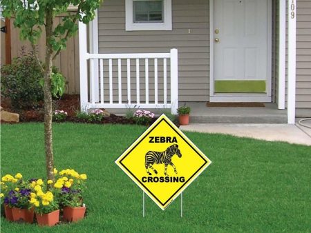 Zebra Crossing Sign or Sticker on Sale