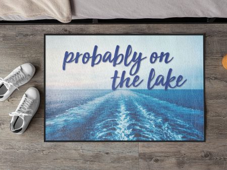 Probably on the Lake Doormat Sale