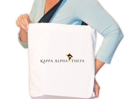 Kappa Alpha Theta Canvas Tote Bag - Kappa Alpha Theta Logo Cheap