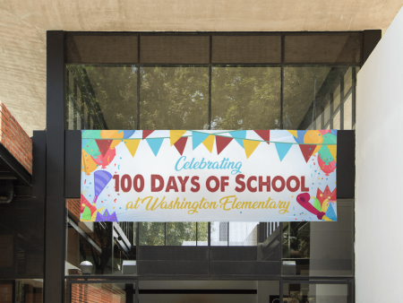 100 Days of School Custom Banner Online Hot Sale