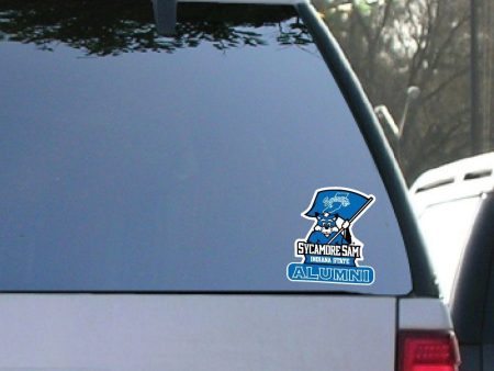 Indiana State University Alumni Window Decal Set of 2 For Sale