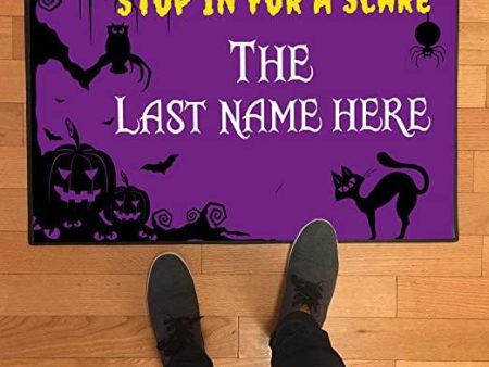 Custom Stop in for a Scare Doormat Hot on Sale