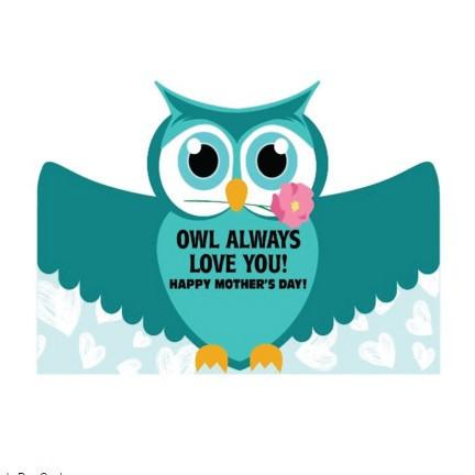 Giant Mother s Day Owl Shaped Greeting Card Online Sale