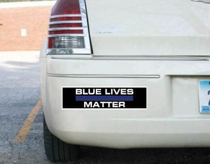 Blue Lives Matter Bumper Sticker - 3 x11.5  Discount