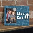 Me and Dad Plaid Picture Frame on Sale