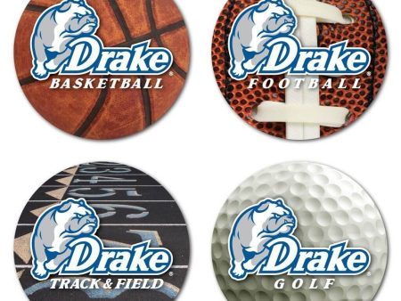 Drake University Sports Design Coaster Set of 4 Online now