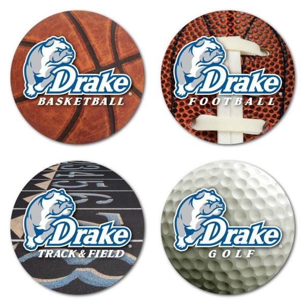 Drake University Sports Design Coaster Set of 4 Online now