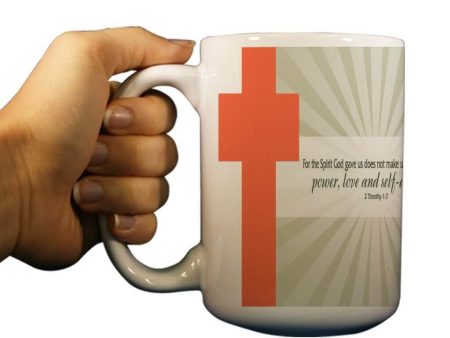 2 Timothy 1:7 Religious 15oz Coffee Mug Online