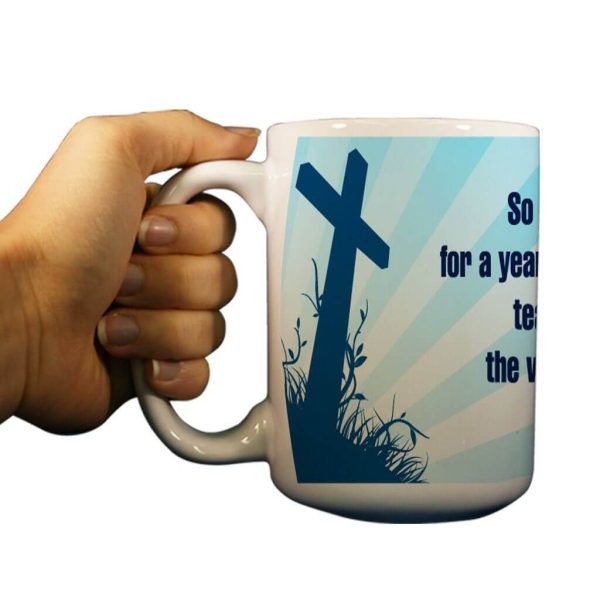 Acts 18:11 Religious 15oz Coffee Mug Online now