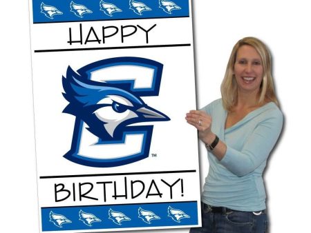 2 x3  Giant Creighton Birthday Greeting Card & Yard Sign Cheap