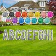 18  Alphabet Yard Card Letters | Bebas Font | Disco Sparkle | 26 pc Set Discount