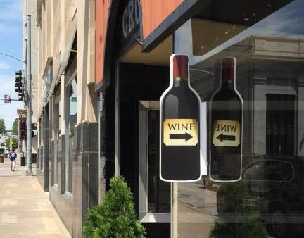 Wine Bottle 3D Window Sign Cheap