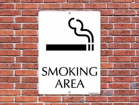 Smoking Area Sign or Sticker - #12 on Sale