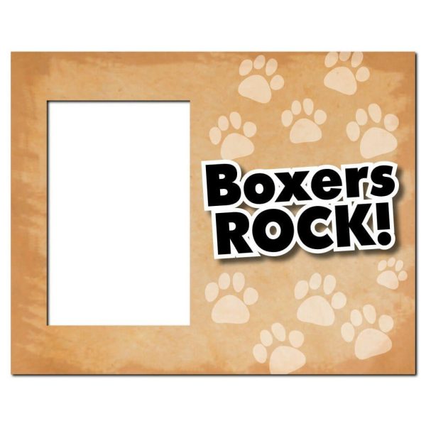 Boxers Rock Dog Picture Frame Online now