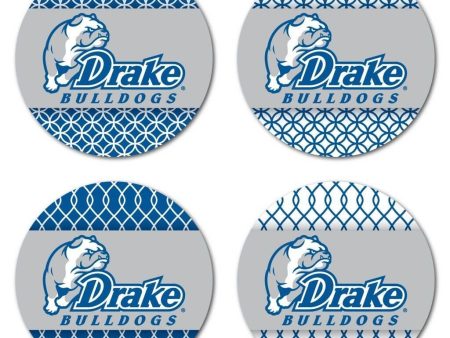 Drake University Patterned Coaster Set of 4 Online now