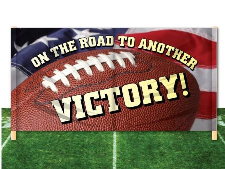 On the Road to Another Victory Football Breakaway Banner Online