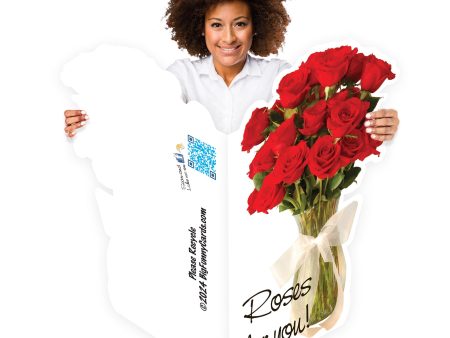 3  Giant Mother s Day Roses Shaped Greeting Card Online now