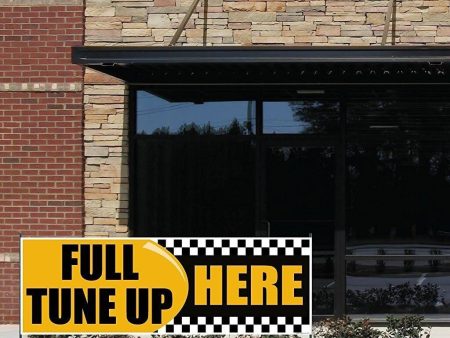 3  x 9  Full Tune-up Here Auto Repair Vinyl banner Supply