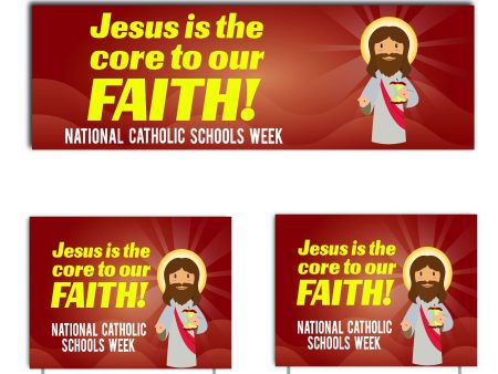 Catholic Schools Week Banner & Yard Signs Set For Sale