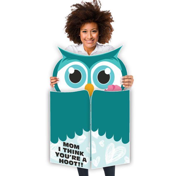 Giant Mother s Day Owl Shaped Greeting Card Online Sale