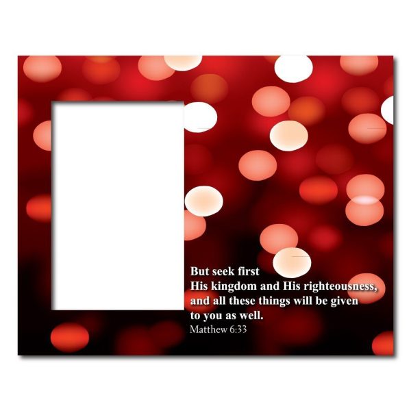 Matthew 6:33 Decorative Picture Frame For Discount