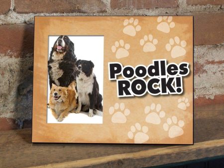 Poodles Rock Dog Picture Frame Sale