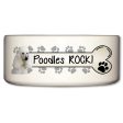 Poodles Rock Ceramic Dog Bowl Sale