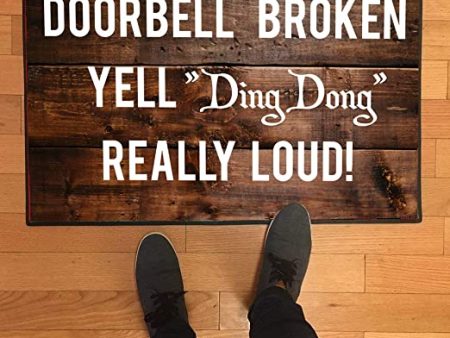 Funny Doorbell Broken Doormat Online Sale