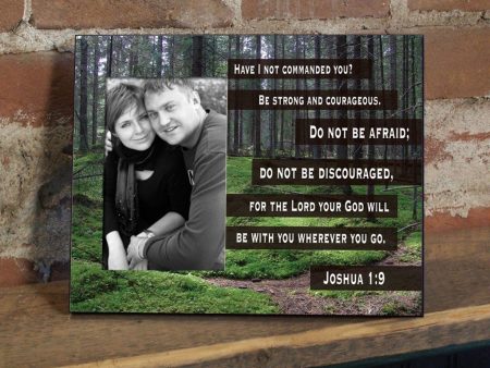 Joshua 1:9 Decorative Picture Frame Cheap