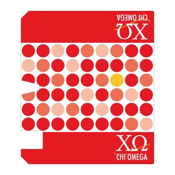 Chi Omega Dotted Magnetic Mailbox Cover Sale