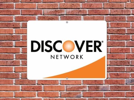 Discover Credit Card Sign or Sticker For Sale