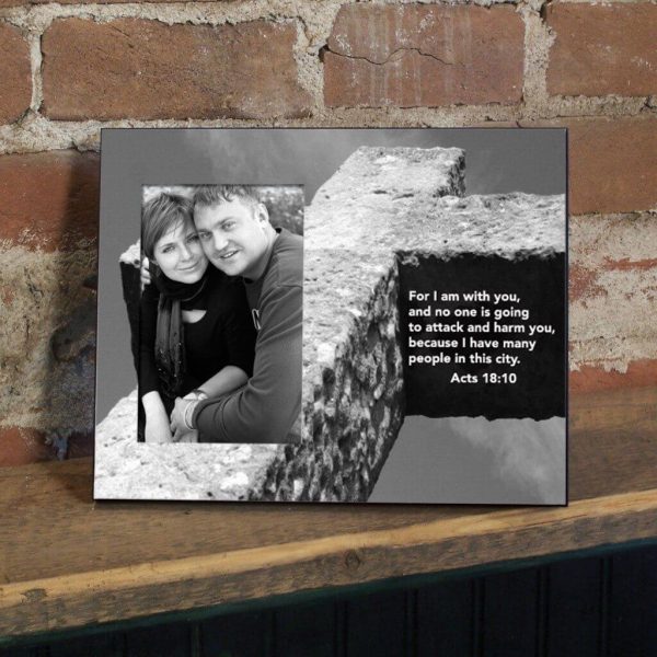 Acts 18:10 Decorative Picture Frame on Sale