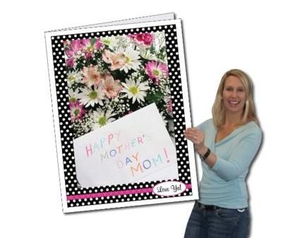 3  Giant Mother s Day Polka Dot Greeting Card For Cheap