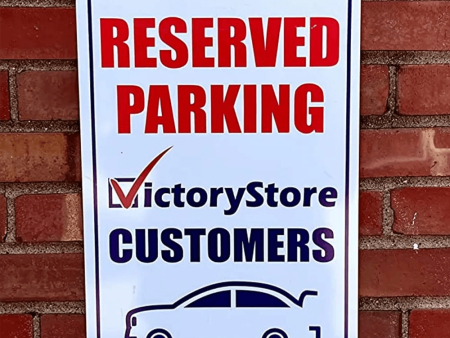 Reserved Parking Custom Logo Aluminum Sign For Cheap