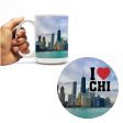 Chicago Skyline Mug & Car Decal Gift Set Fashion