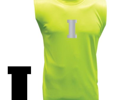 University of Iowa Block I Mens SafetyRunner Reflective Performance Sleeveless Jersey For Sale