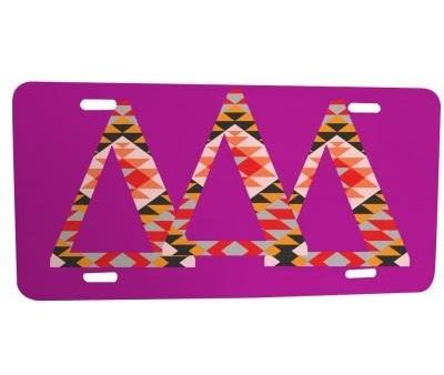 Tri Delta License Plate Cheap