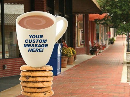 Life Size Stand Up Cutout | Coffee Cup and Cookies Discount