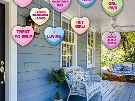 Galentine s Hanging Candy Hearts Decorations Online now