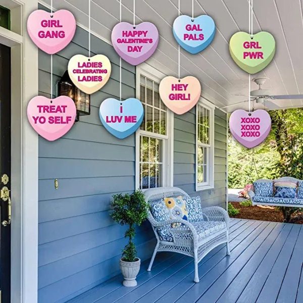 Galentine s Hanging Candy Hearts Decorations Online now