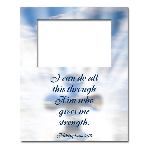 Philippians 4:13 Decorative Picture Frame (Vertical) Cheap