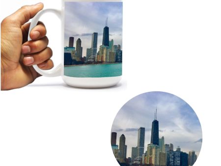 Chicago Skyline Mug & Coaster Gift Pack Supply