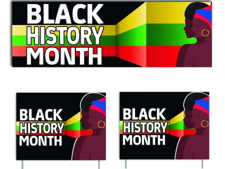 Black History Month Banner & Yard Signs Set Online now