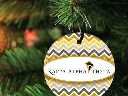 Kappa Alpha Theta Circle Shapes Ornament Set of 3 Cheap