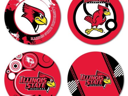 Illinois State University Fun Coaster Set of 4 Hot on Sale