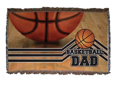 Basketball Dad Woven Blanket Supply